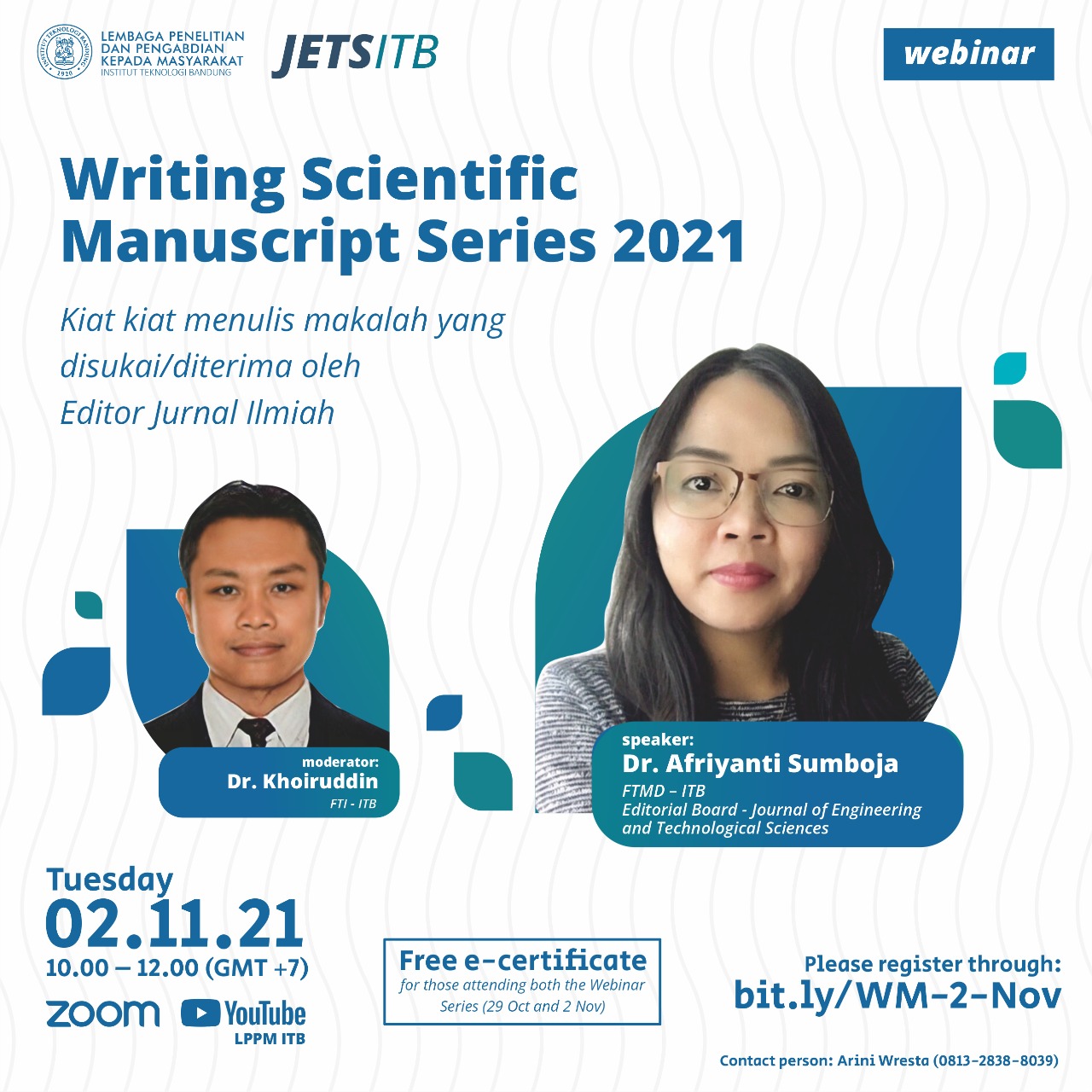 JETS ITB – Webinar Series Vol. 02 "Kiat Kiat Menulis Makalah Yang ...